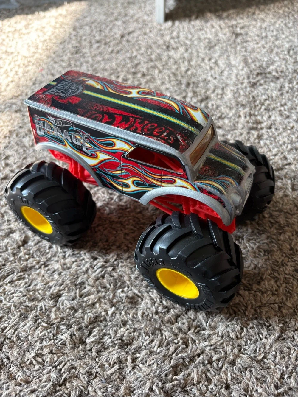Hot Wheels Red Flame Monster Truck Toy - Hot Wheels